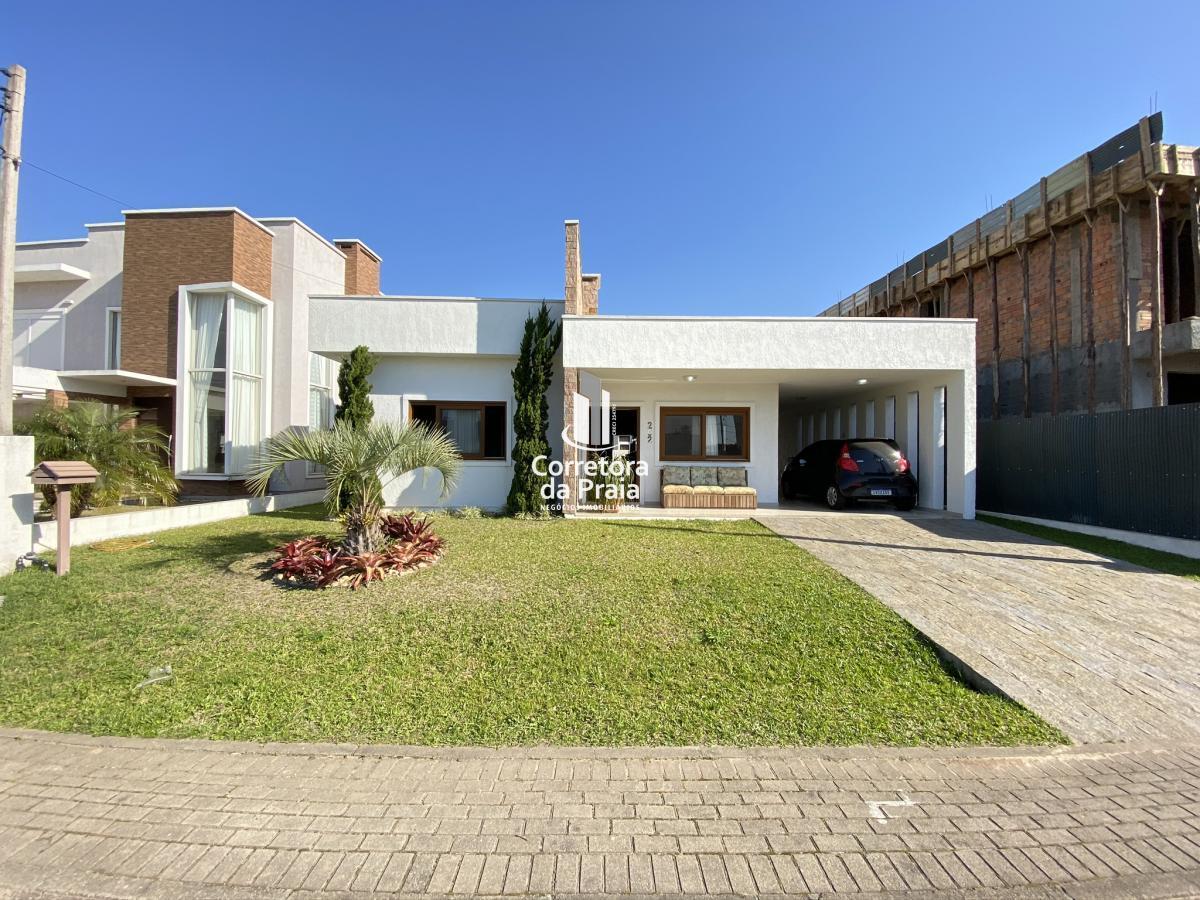 Casa em Condomínio para Venda - Tramandaí / RS no bairro Parque Histórico,  2 dormitórios, sendo 2 suítes, 3 banheiros, 4 vagas de garagem, mobiliado,  área total 162,00 m², área útil 162,00 m², terreno 375,00 m²